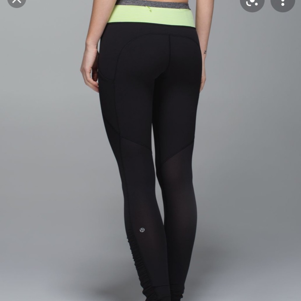 Lululemon speed tight mesh with pockets New!